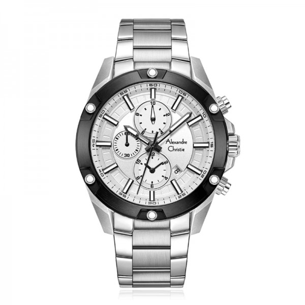 Alexandre Christie AC 6690 Silver White MCFTBSL Alexandre Christie AC 6690 Silver White MCFTBSL